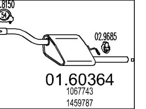 Toba esapament finala MTS 01.60364 – FORD | AutoRival