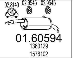 Toba esapament finala MTS 01.60594 – FORD | AutoRival