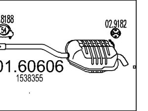 Toba esapament finala MTS 01.60606 – FORD | AutoRival