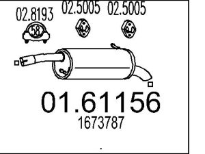 Toba esapament finala MTS 01.61156 – FORD | AutoRival