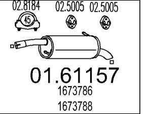 Toba esapament finala MTS 01.61157 – FORD | AutoRival