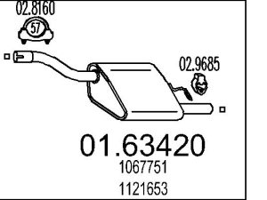 Toba esapament finala MTS 01.63420 – FORD | AutoRival
