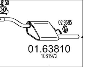 Toba esapament finala MTS 01.63810 – FORD | AutoRival
