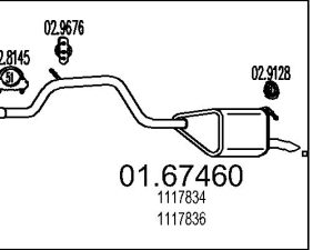 Toba esapament finala MTS 01.67460 – FORD | AutoRival