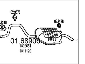 Toba esapament finala MTS 01.68900 – FORD | AutoRival