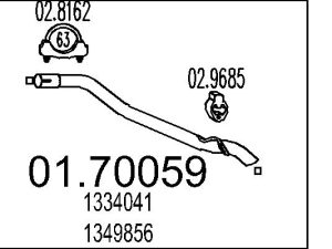 Racord evacuare MTS 01.70059 – FORD | AutoRival