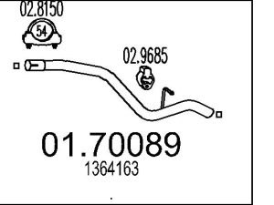 Racord evacuare MTS 01.70089 – FORD | AutoRival