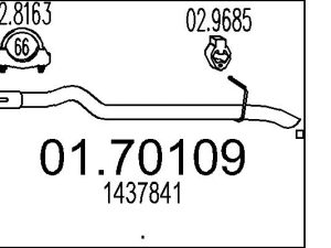 Racord evacuare MTS 01.70109 – FORD | AutoRival