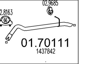 Racord evacuare MTS 01.70111 – FORD | AutoRival