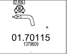 Racord evacuare MTS 01.70115 – FORD | AutoRival