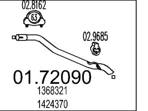 Racord evacuare MTS 01.72090 – FORD | AutoRival