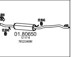 Toba esapamet intermediara MTS 01.80650 – FORD | AutoRival