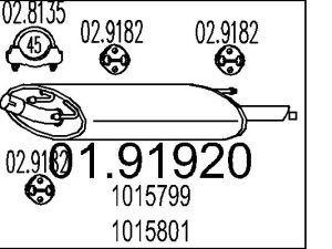 Toba esapament finala MTS 01.91920 – FORD | AutoRival