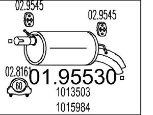 Toba esapament finala MTS 01.95530 – FORD | AutoRival