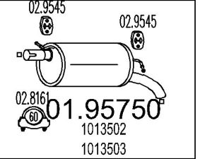 Toba esapament finala MTS 01.95750 – FORD | AutoRival