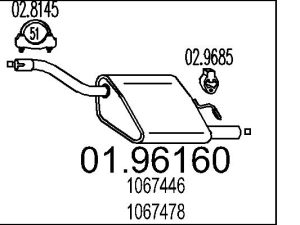 Toba esapament finala MTS 01.96160 – FORD | AutoRival