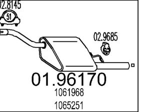 Toba esapament finala MTS 01.96170 – FORD | AutoRival