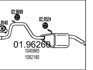 Toba esapament finala MTS 01.96260 – FORD | AutoRival