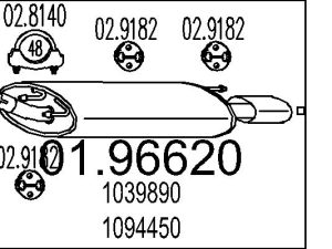 Toba esapament finala MTS 01.96620 – FORD | AutoRival