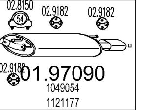 Toba esapament finala MTS 01.97090 – FORD | AutoRival