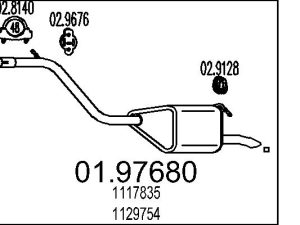 Toba esapament finala MTS 01.97680 – FORD | AutoRival