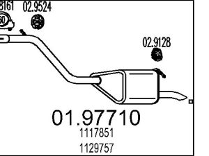Toba esapament finala MTS 01.97710 – FORD | AutoRival