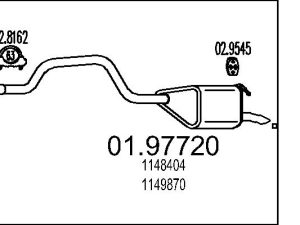 Toba esapament finala MTS 01.97720 – FORD | AutoRival