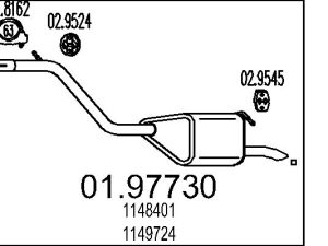 Toba esapament finala MTS 01.97730 – FORD | AutoRival