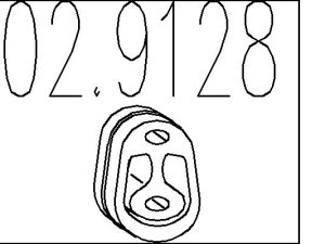 Tampon cauciuc amortizor esapament MTS 02.9128 – FORD | AutoRival