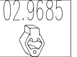Tampon cauciuc amortizor esapament MTS 02.9685 – FORD | AutoRival