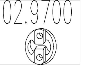 Tampon cauciuc amortizor esapament MTS 02.9700 – FORD | AutoRival