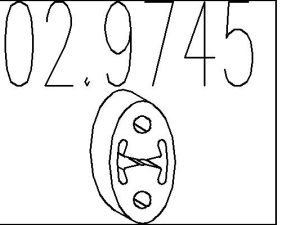 Tampon cauciuc amortizor esapament MTS 02.9745 – FORD | AutoRival