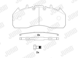 Set placute frana JURID 2917409560 – FORD | AutoRival