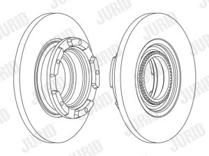 Disc frana JURID 563126J – FORD | AutoRival