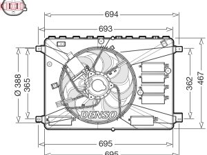 Ventilator radiator DENSO DER10010 – FORD | AutoRival