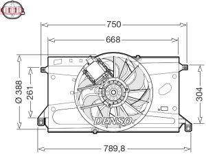 Ventilator radiator DENSO DER10011 – FORD | AutoRival