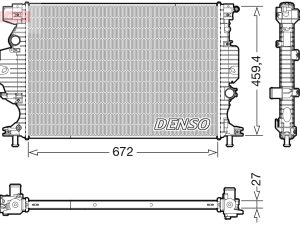 Radiator racire motor DENSO DRM10120 – FORD | AutoRival