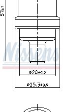 Senzor temperatura lichid de racire NISSENS 207009 – FORD | AutoRival