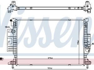 Radiator racire motor NISSENS 606387 – FORD | AutoRival