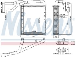 Schimbator de caldura incalzire habitaclu NISSENS 707306 – FORD | AutoRival