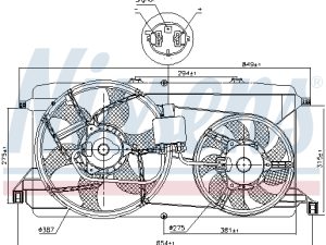 Ventilator radiator NISSENS 85826 – FORD | AutoRival