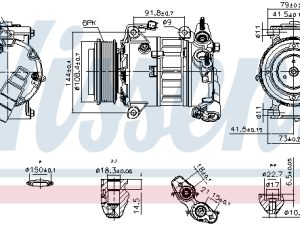 Compresor climatizare NISSENS 890589 – FORD | AutoRival
