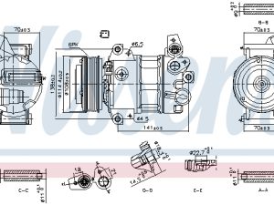 Compresor climatizare NISSENS 890786 – FORD | AutoRival