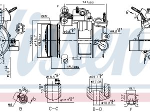 Compresor climatizare NISSENS 890800 – FORD | AutoRival