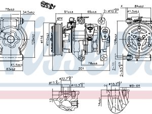 Compresor climatizare NISSENS 891007 – FORD | AutoRival