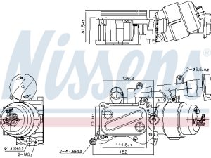 Radiator ulei motor NISSENS 91346 – FORD | AutoRival