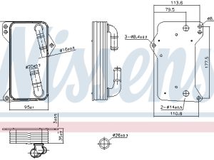 Radiator racire ulei cutie de viteze automata NISSENS 91505 – FORD | AutoRival