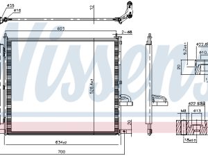 Condensator climatizare NISSENS 941388 – FORD | AutoRival