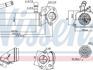 Radiator recirculare gaze de esapament NISSENS 989322 – FORD | AutoRival