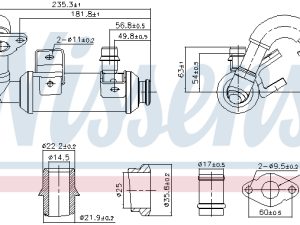 Radiator recirculare gaze de esapament NISSENS 989407 – FORD | AutoRival